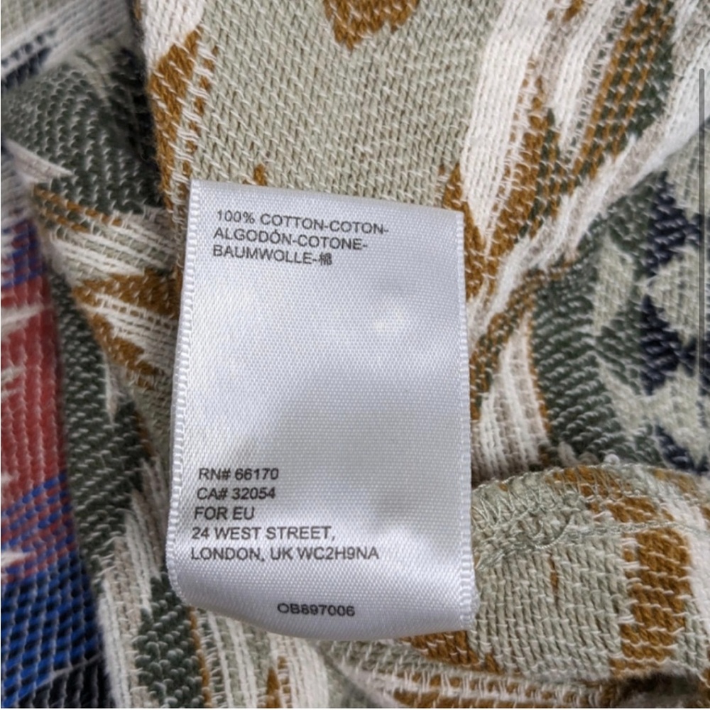 Urban Outfitters Mens Jacquard Flannel Woven Shirt M Aztec Shacket - Picture 3 of 9